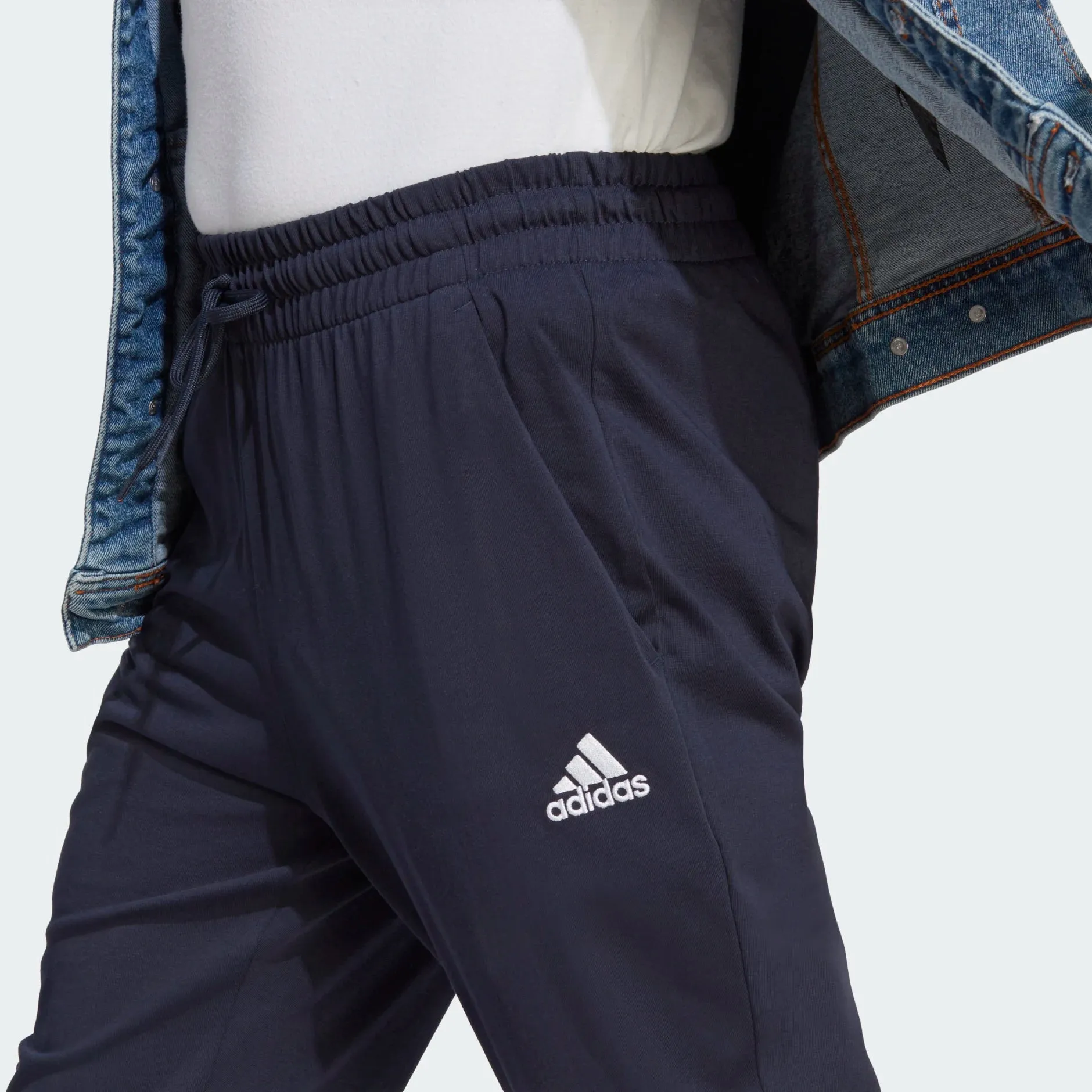 ADIDAS ESSENTIALS SINGLE JERSEY TAPERED CUFF JOGGERS - IC9418