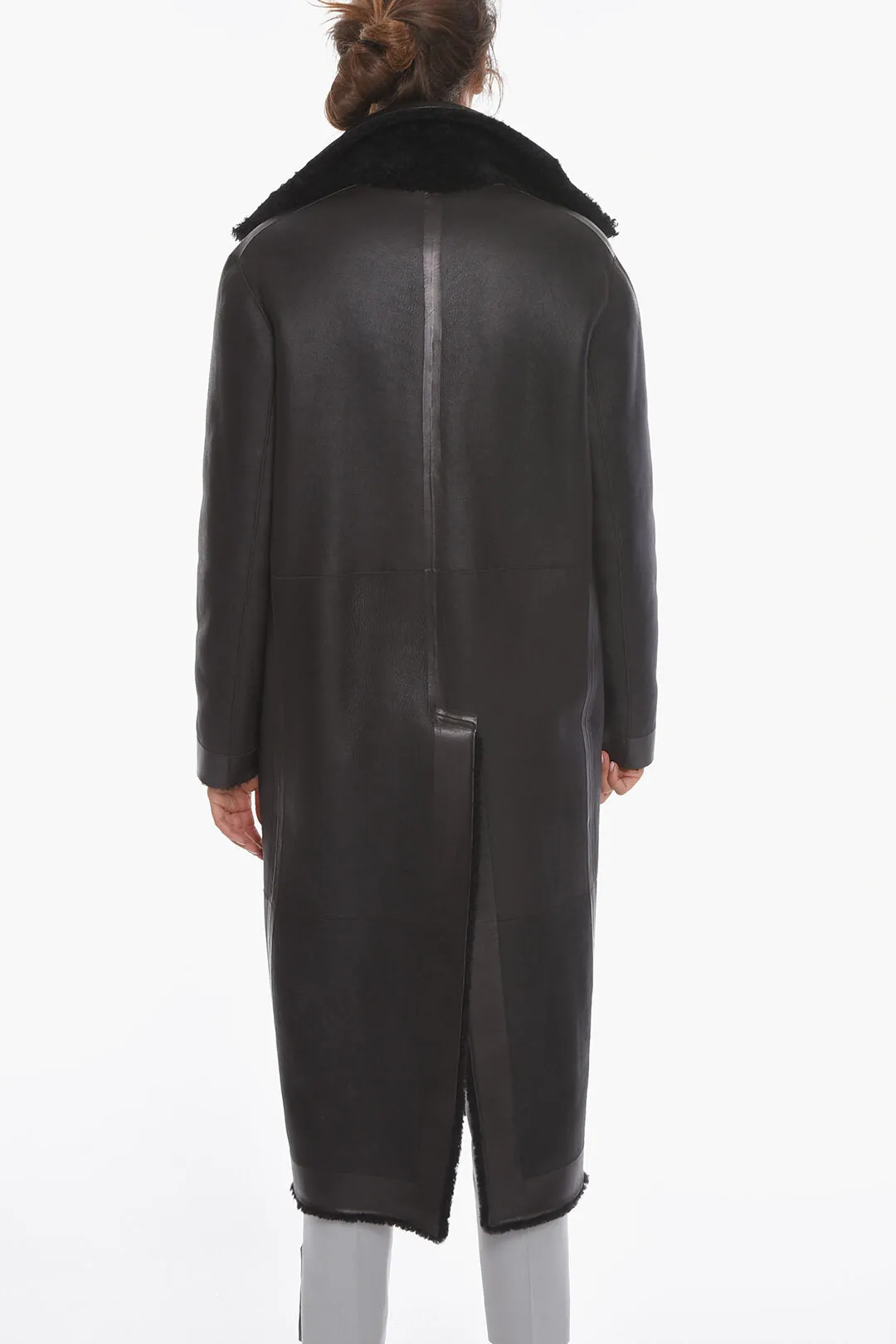 Bottega Veneta Single-breasted Shearling Coat