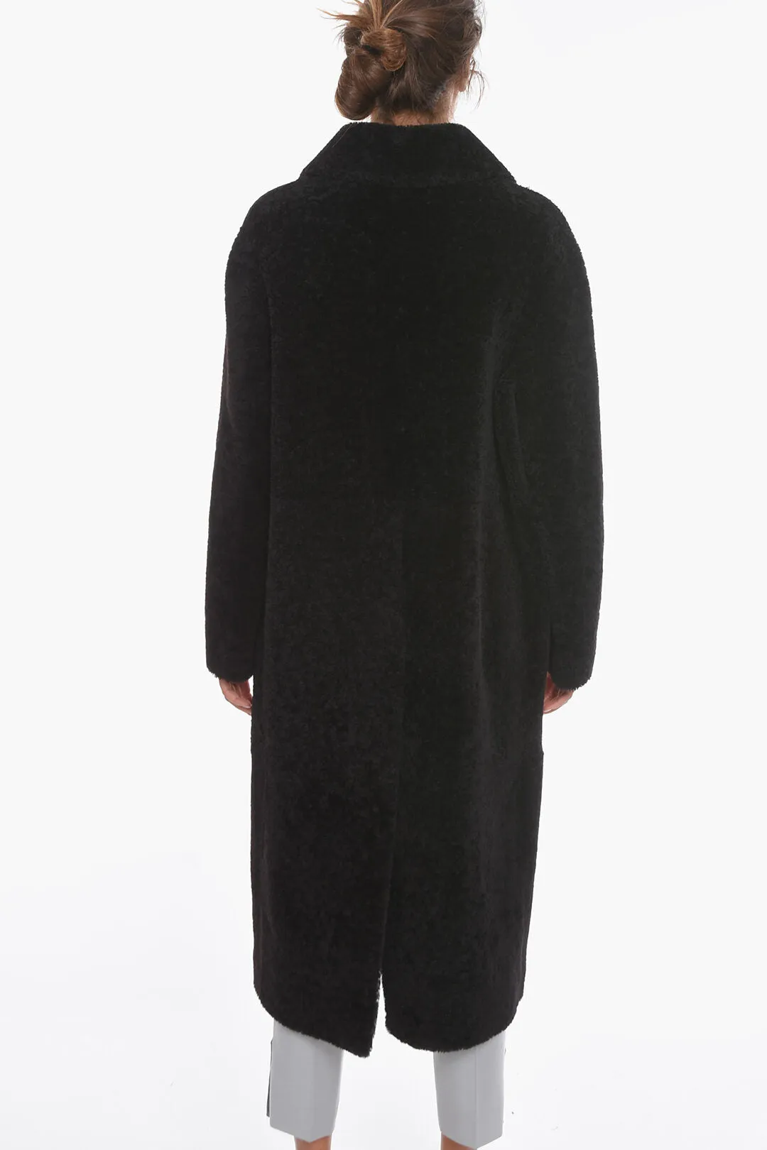 Bottega Veneta Single-breasted Shearling Coat
