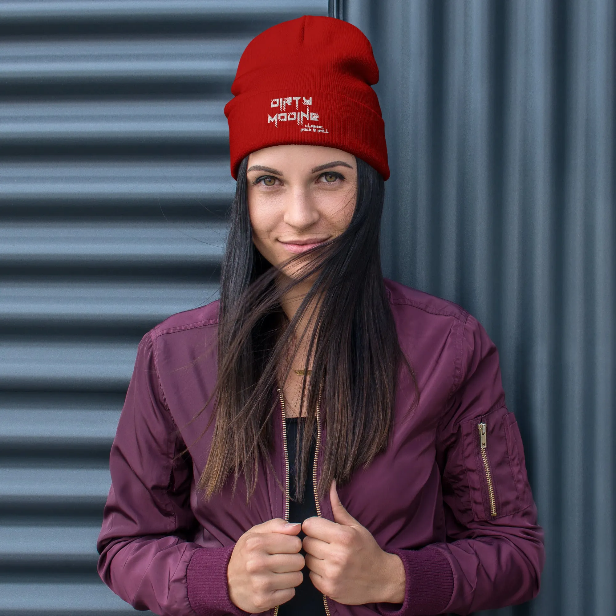 Dirty Modine Classic Rock & Roll [White] | Embroidered Beanie