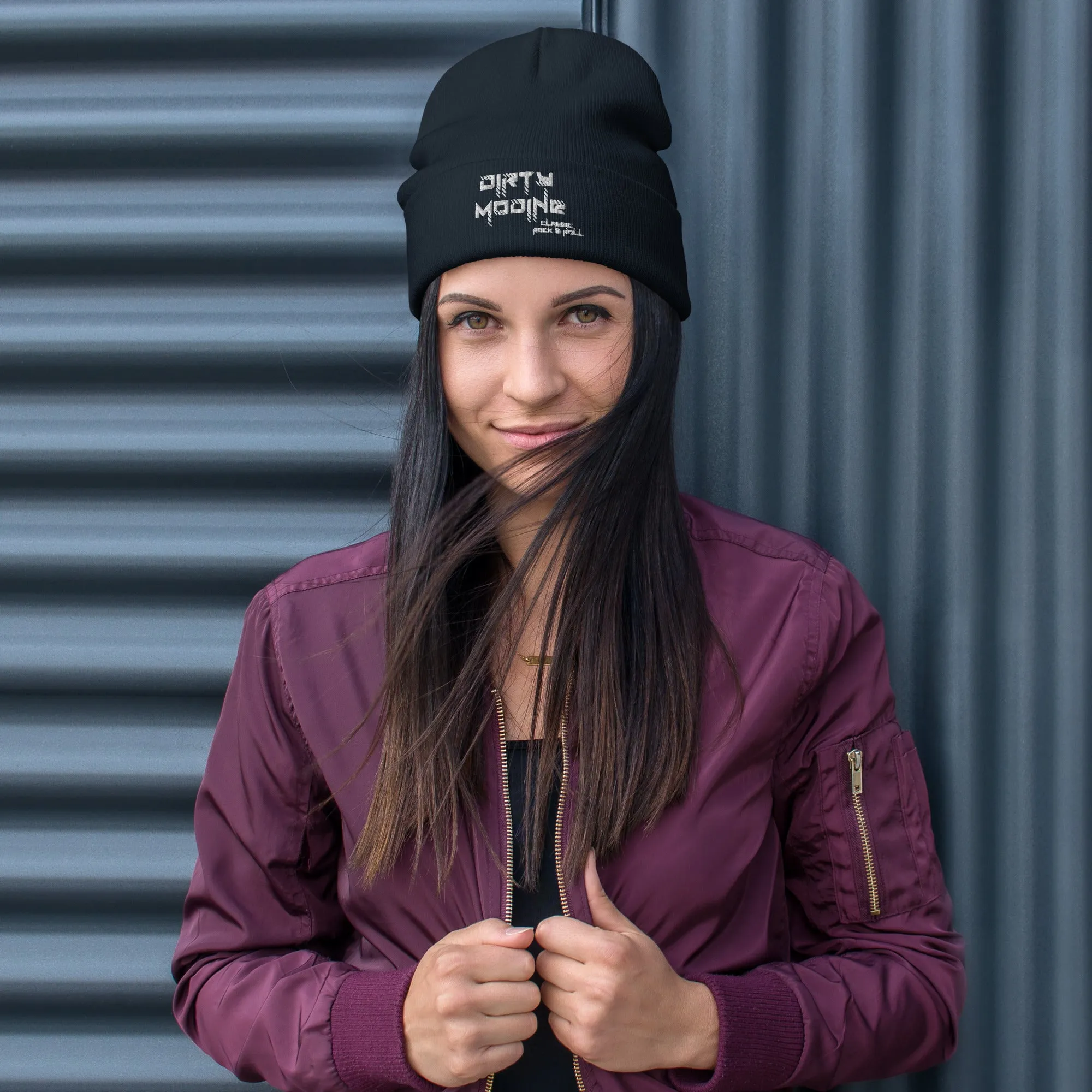 Dirty Modine Classic Rock & Roll [White] | Embroidered Beanie