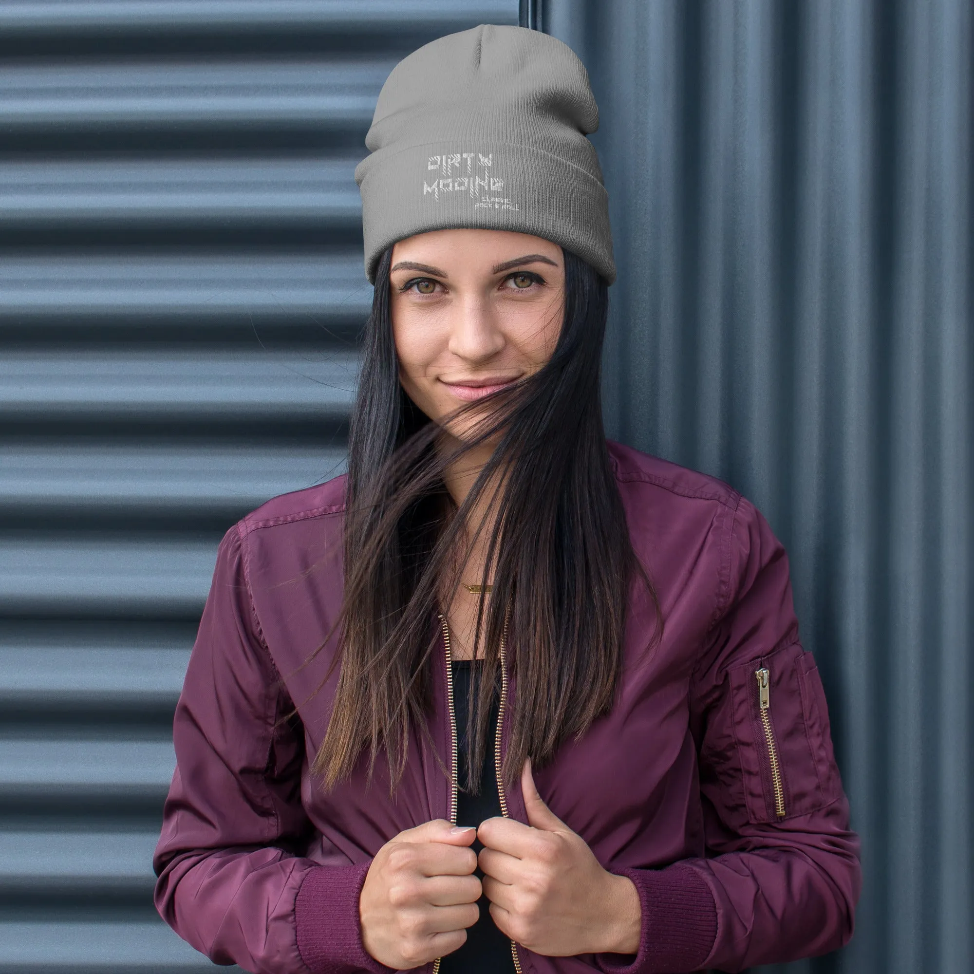 Dirty Modine Classic Rock & Roll [White] | Embroidered Beanie