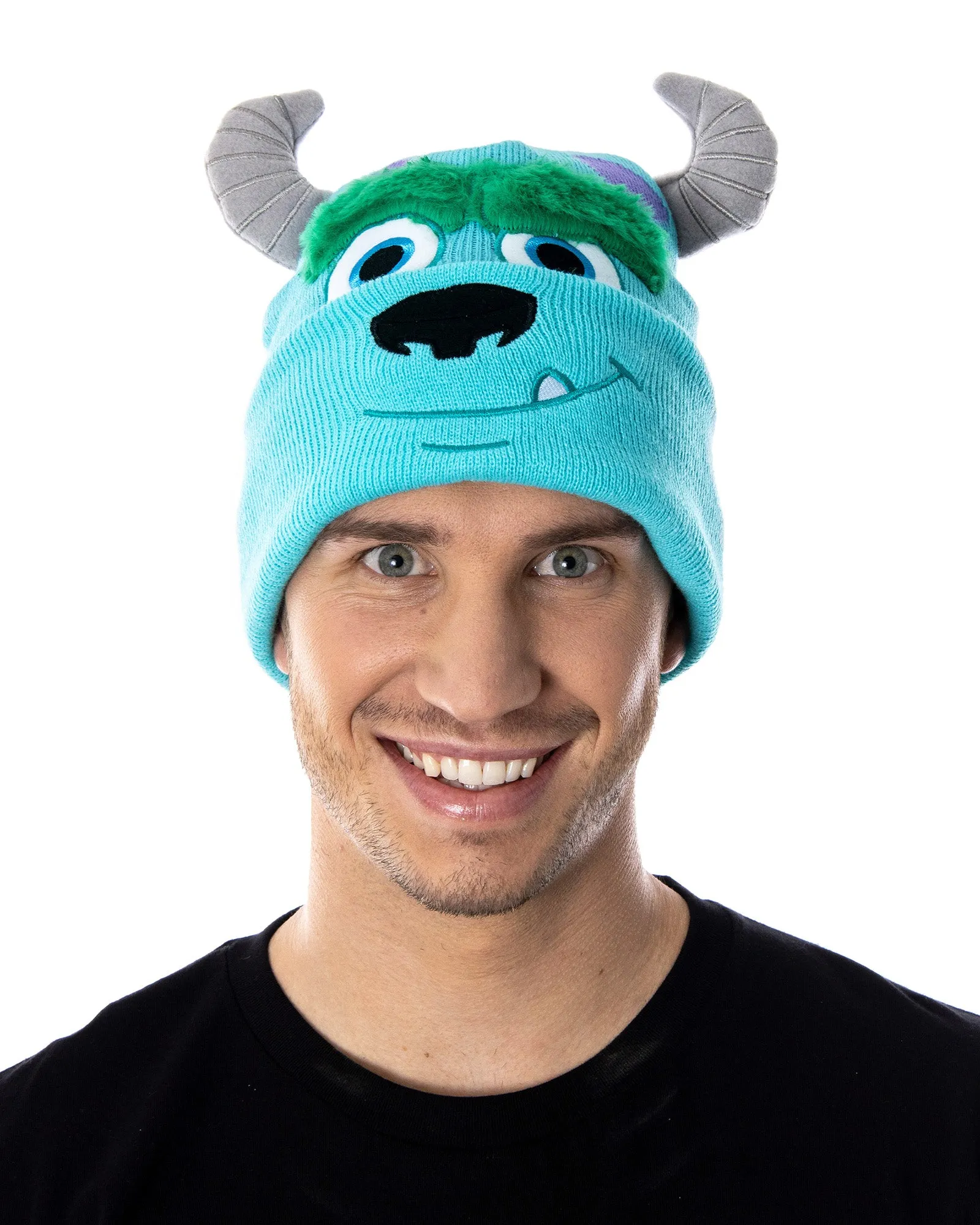 Disney Monsters Inc. Sulley Beanie Embroidered 3D Character Design Costume Hat