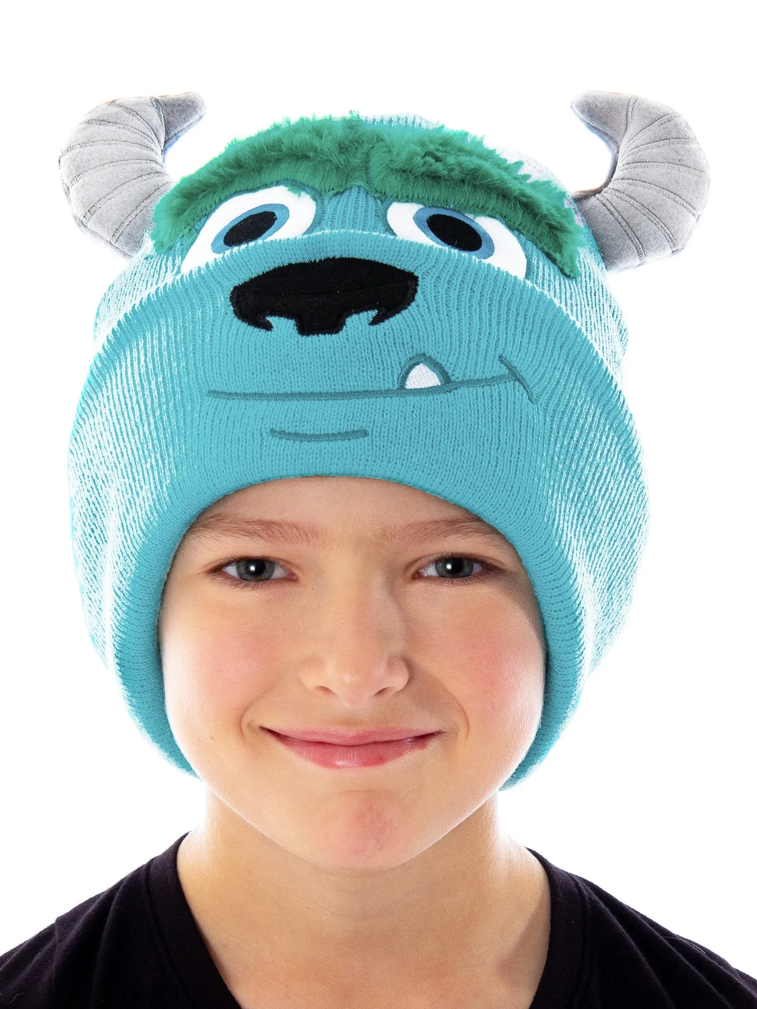 Disney Monsters Inc. Sulley Beanie Embroidered 3D Character Design Costume Hat