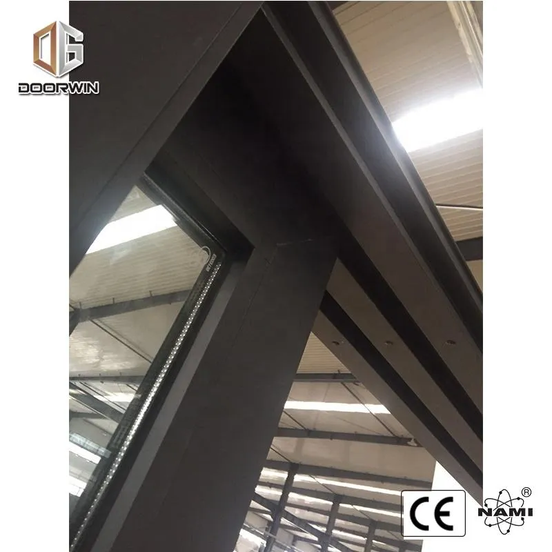 DOORWIN 2021thermal break aluminum automatic black sliding doorby Doorwin