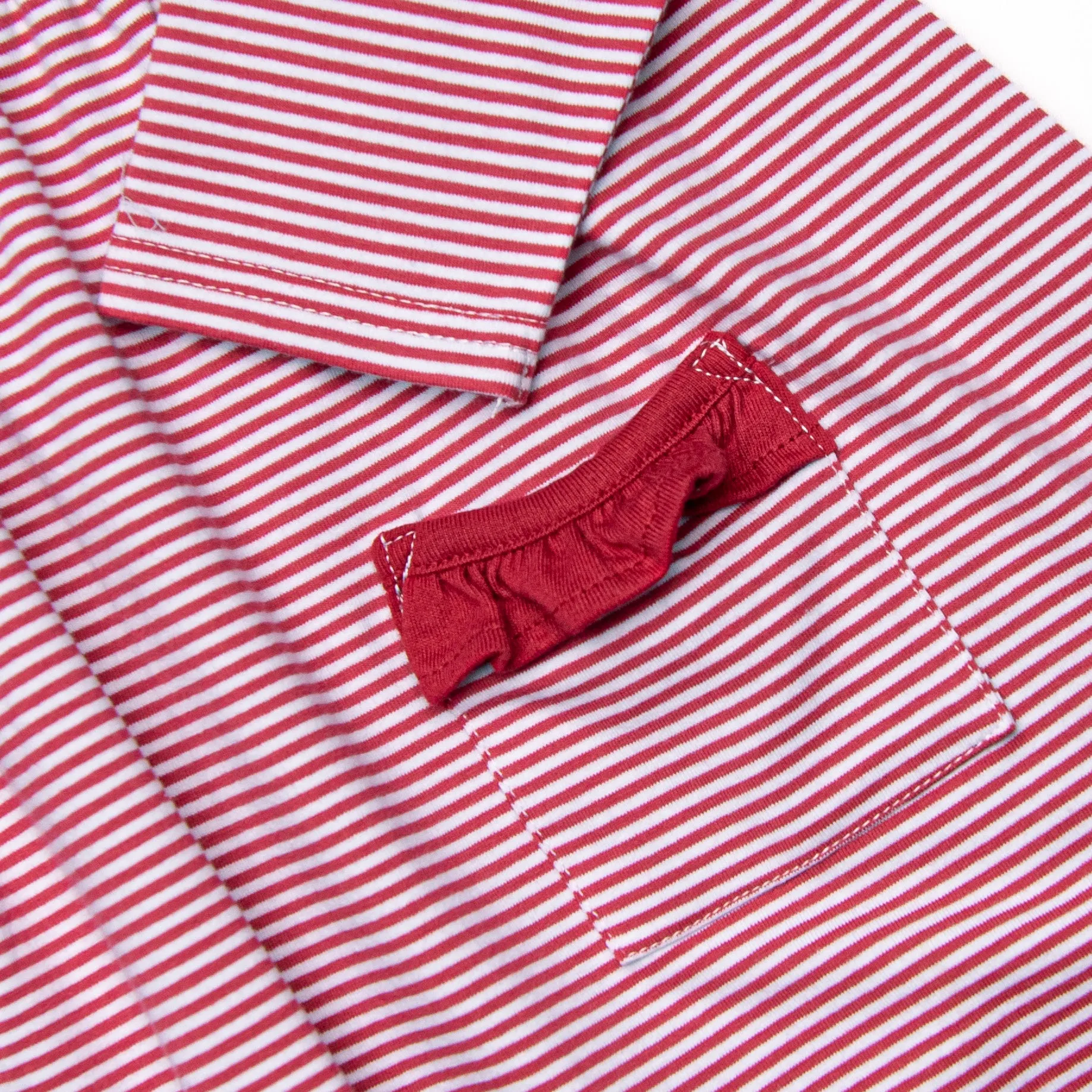 Everly Long Sleeve Dress, Red Stripe