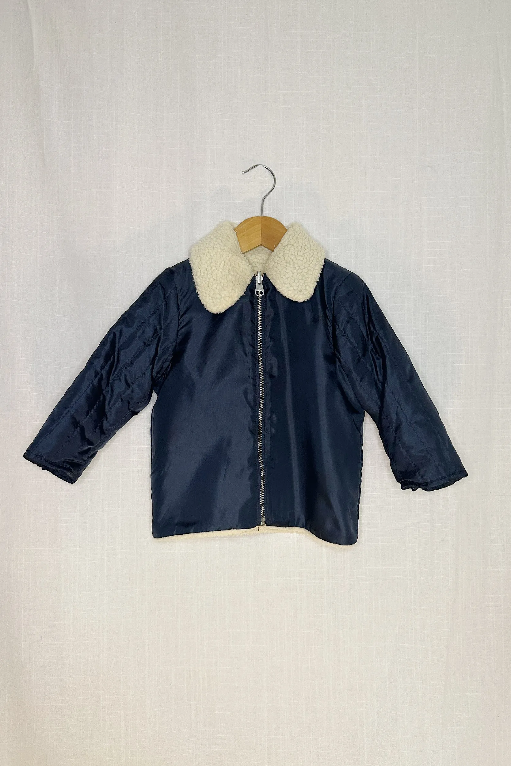 MINI: ARKET NYLON & SHERPA AVIATOR LINER JACKET