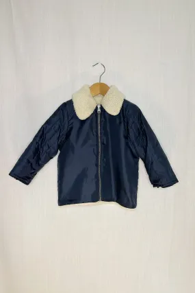 MINI: ARKET NYLON & SHERPA AVIATOR LINER JACKET
