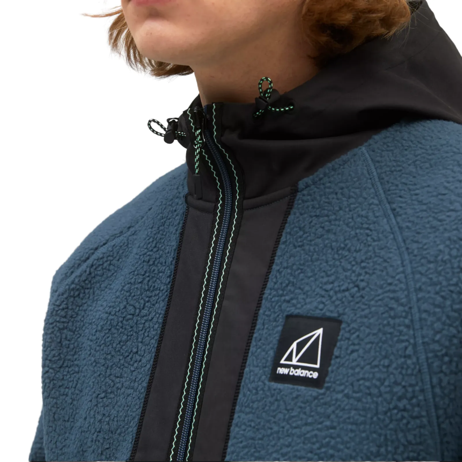 New Balance All Terrain High Pile Hybrid Sherpa Jacket - Blue