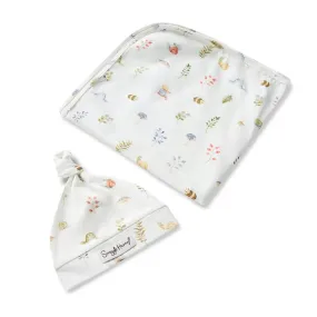 Snuggle Hunny Organic Cotton Baby Wrap Set - Garden Friends