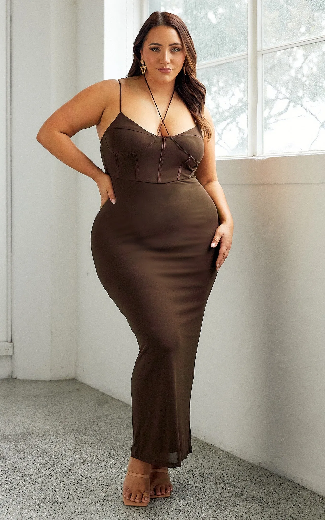 Stafford Dress - Chocolate Brown