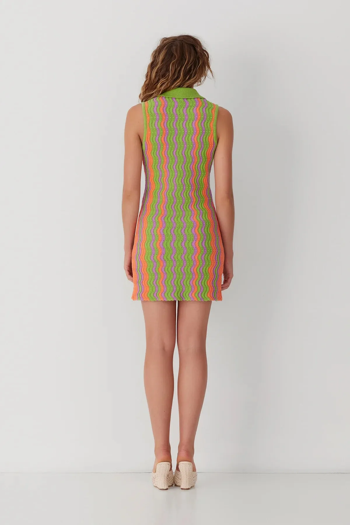 The Wolf Gang Kiki Knit Dress (Lime)