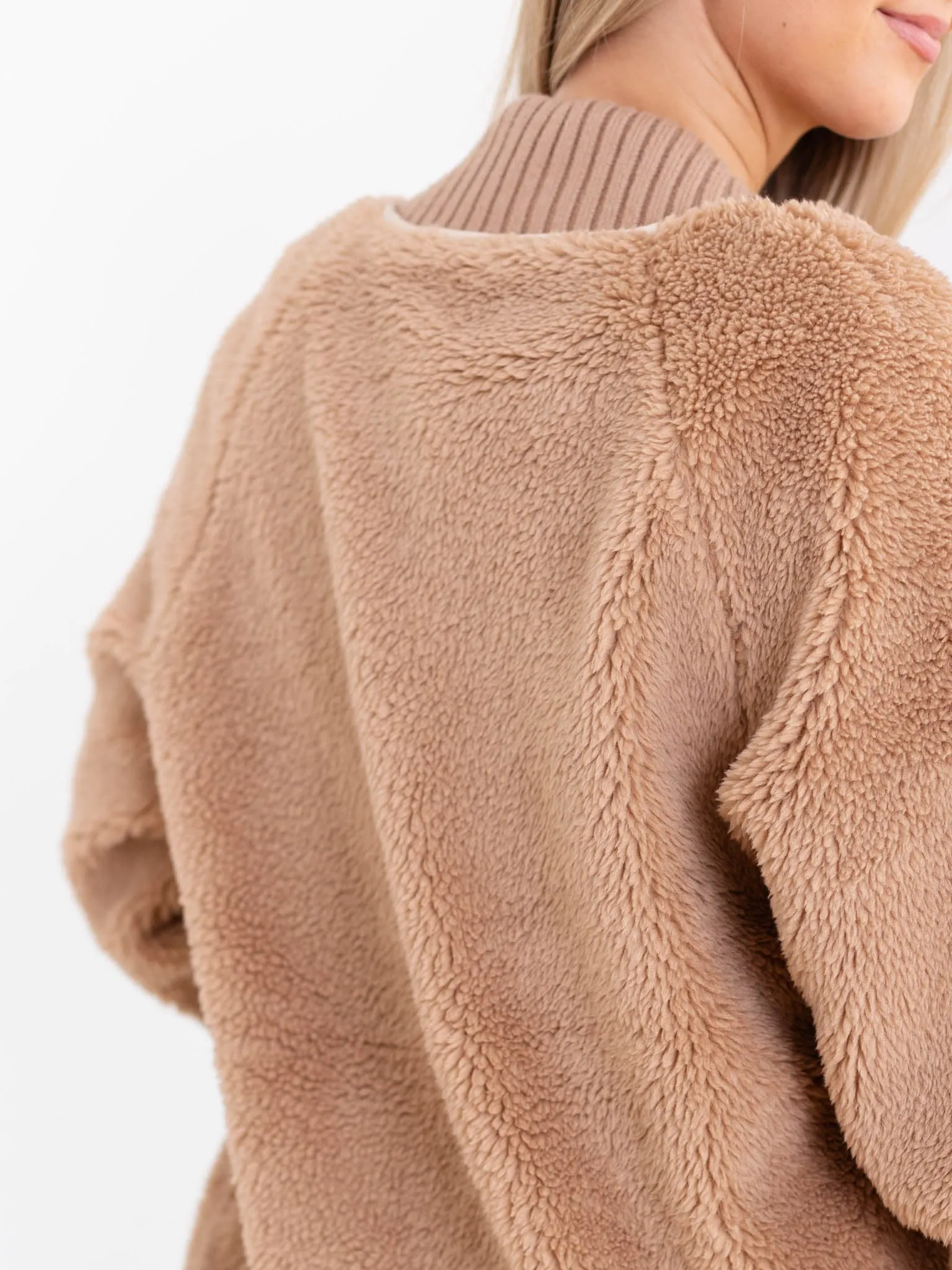 Varley Ella Longline Sherpa Bomber
