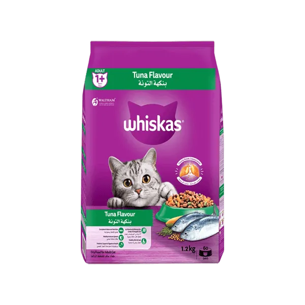 Whiskas Cat Food Tuna Flavour 1  Year 1.2kg Pouch