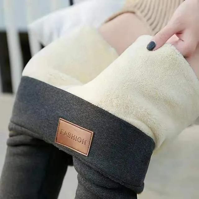Woat - Hight Waist Warm Fleece Leggings