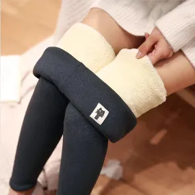 Woat - Hight Waist Warm Fleece Leggings