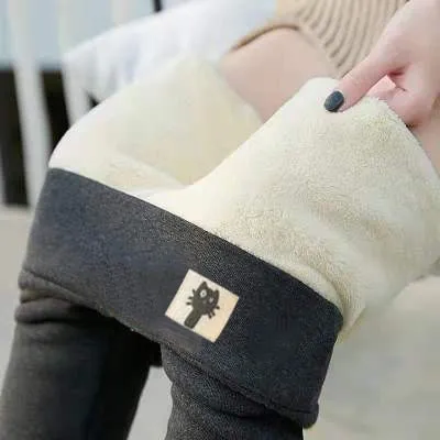 Woat - Hight Waist Warm Fleece Leggings